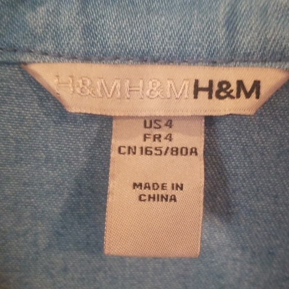 H&M jean jacket size 4 - Picture 2 of 4